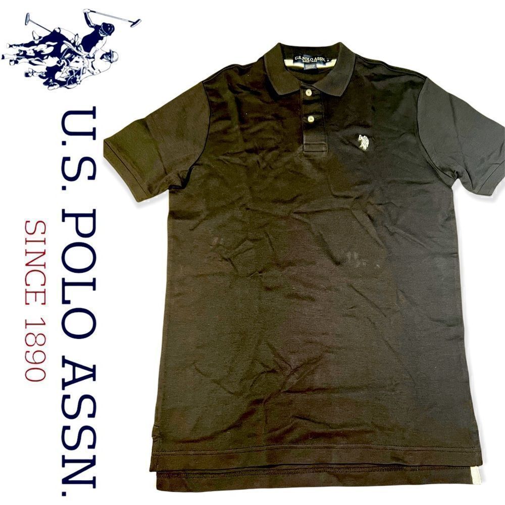 Small U.S Polo ASSN Black Polo Short Sleeve Polo Shirt